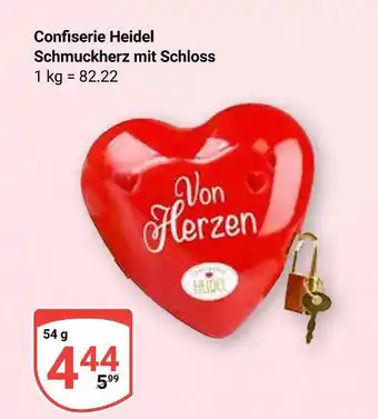Globus Confiserie heidel schmuckherz mit schloss Angebot