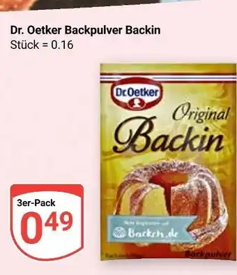 Globus Dr. oetker backpulver backin Angebot