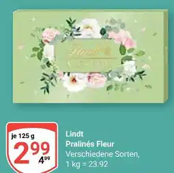 Globus Lindt pralinés fleur Angebot