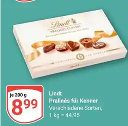 Globus Lindt pralinés für kenner Angebot