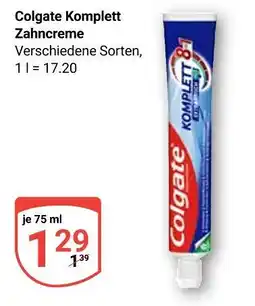 Globus Colgate komplett zahncreme Angebot