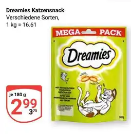 Globus Dreamies katzensnack Angebot