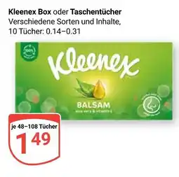 Globus Kleenex box oder taschentücher Angebot