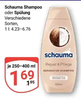 Globus Schauma shampoo oder spülung Angebot