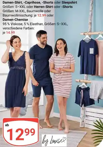 Globus By louise damen-shirt, -caprihose, -shorts oder sleepshirt Angebot