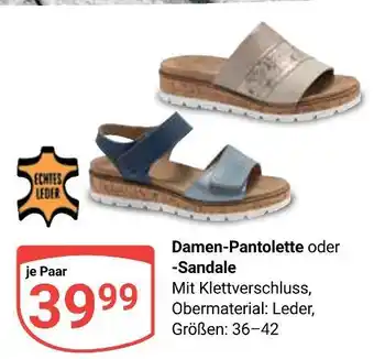 Globus Damen-pantolette oder -sandale Angebot
