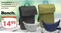 Globus Bench. umhängetasche oder rucksack Angebot
