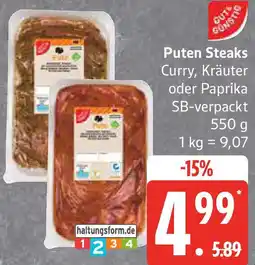Edeka Gut & Günstig Puten Steaks Angebot