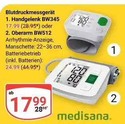 Globus Medisana handgelenk bw345 oder oberarm bw512 Angebot