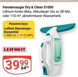 Globus Leifheit fenstersauger dry & clean 51000 Angebot