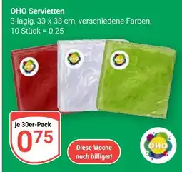 Globus Oho servietten Angebot
