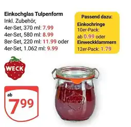 Globus Weck einkochglas tulpenform Angebot