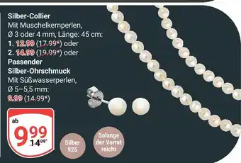 Globus Silber silber-collier oder passender silber-ohrschmuck Angebot