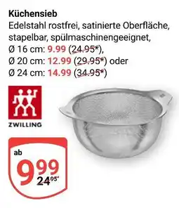 Globus Zwilling küchensieb Angebot