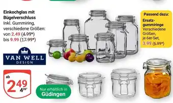 Globus Van well design einkochglas mit bügelverschluss Angebot