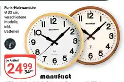 Globus Manufact funk-holzwanduhr Angebot