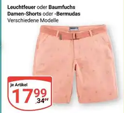 Globus Leuchtfeuer oder baumfuchs damen-shorts oder -bermudas Angebot