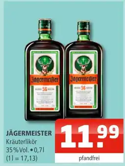 Getränke Oase Jägermeister kräuterlikör Angebot
