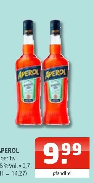 Getränke Oase Aperol aperitif Angebot