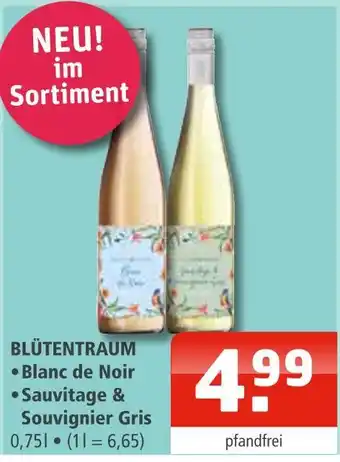 Getränke Oase Blütentraum blanc de noir oder sauvitage & souvignier gris Angebot