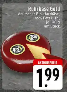Edeka Ruhrkäse gold bio-hartkäse Angebot