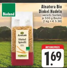 Edeka Alnatura dinkel nudeln Angebot
