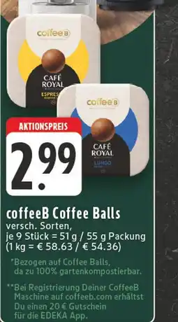 Edeka Coffeeb coffee balls Angebot
