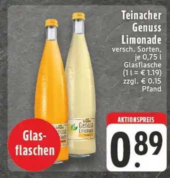 Edeka Teinacher genuss limonade Angebot
