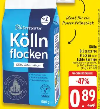 Edeka Kölln blütenzarte flocken oder echte kernige Angebot