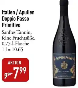Galeria Markthalle Italien / Apulien Doppio Passo Primitivo Angebot