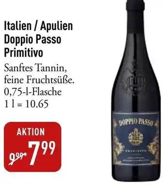 Galeria Markthalle Italien / Apulien Doppio Passo Primitivo Angebot