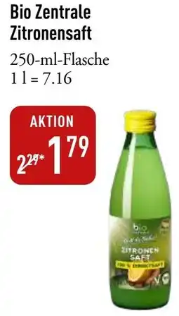 Galeria Markthalle Bio Zentrale Zitronensaft Angebot