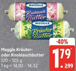 Edeka Meggle Kräuter- oder Knoblauchbutter Angebot