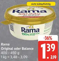 Edeka Rama Original oder Balance Angebot