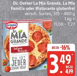 Edeka Dr. Oetker La Mia Grande, La Mia Familia oder Ristorante glutenfrei Angebot
