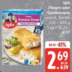 Edeka Iglo Filegro oder Goldknusper Angebot