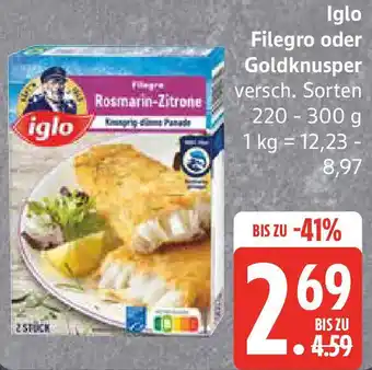 Edeka Iglo Filegro oder Goldknusper Angebot