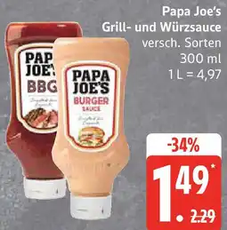 Edeka Papa Joe's Grill- und Würzsauce Angebot