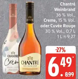 Edeka Chantré Weinbrand oder Cuvée Rouge Angebot
