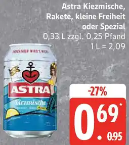 Edeka Astra Kiezmische, Rakete, kleine Freiheit oder Spezial Angebot