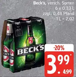 Edeka Beck's Angebot