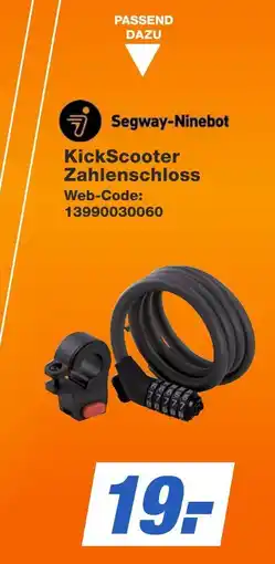 Expert Segway-ninebot kickscooter zahlenschloss Angebot