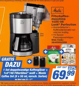 Expert Melitta filterkaffeemaschine 1025-06 look perfection Angebot