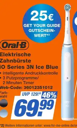 Expert Oral-b elektrische zahnbürste io series 3n ice blue Angebot