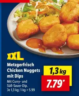 Lidl Metzgerfrisch chicken nuggets mit dips Angebot