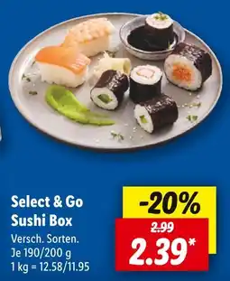 Lidl Select & go sushi box Angebot