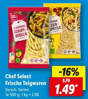 Lidl Chef select klassische schupfnudeln oder frische eier-spätzle Angebot