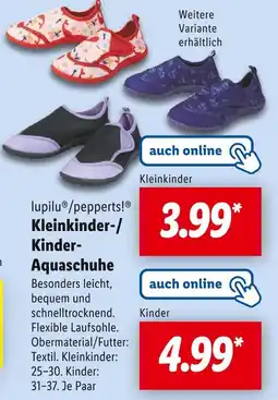 Lidl Lupilu/pepperts! kleinkinder-/kinder-aquaschuhe Angebot