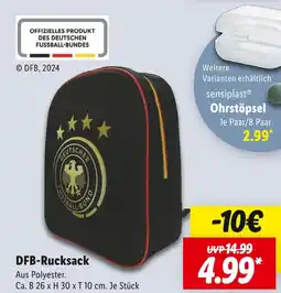 Lidl Dfb dfb-rucksack Angebot