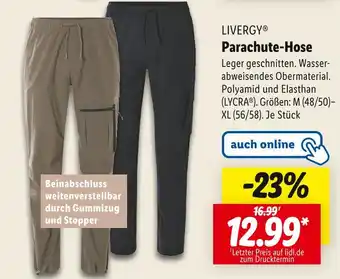 Lidl Livergy parachute-hose Angebot